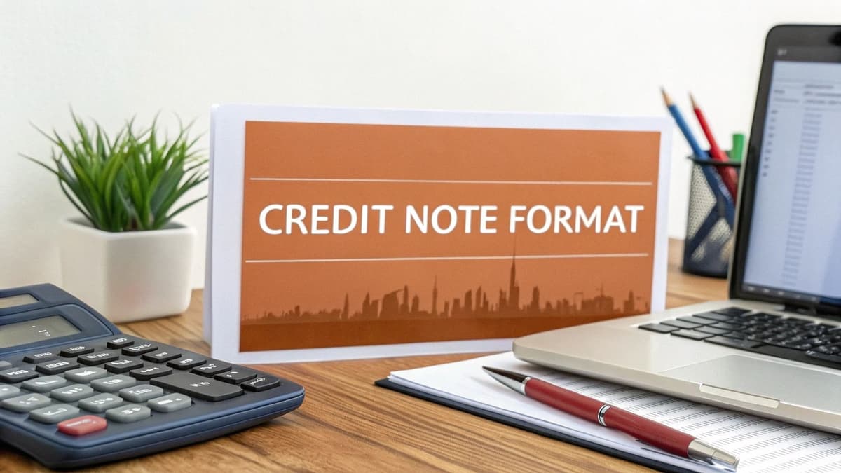 UAE Credit Note Format: Your Guide to FTA E-Invoicing Compliance